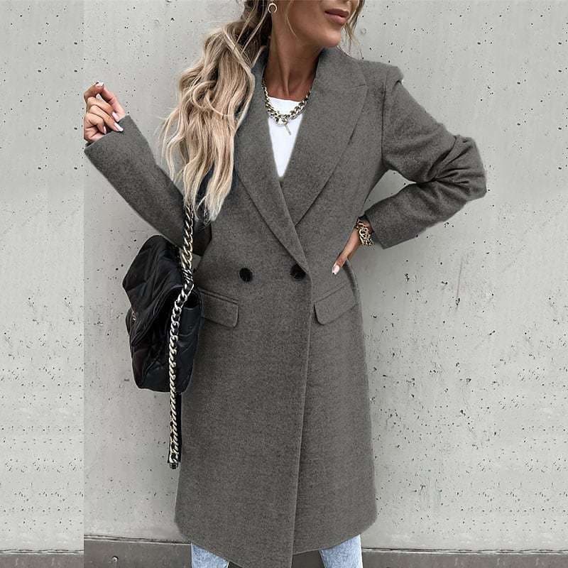 Warm Ladies Winter Coat with Pockets