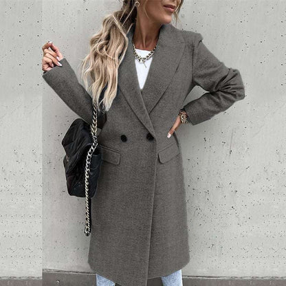 Warm Ladies Winter Coat with Pockets