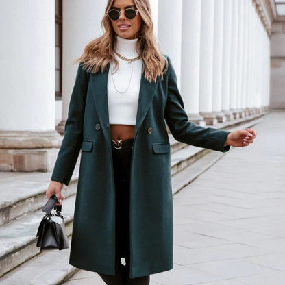 Warm Ladies Winter Coat with Pockets