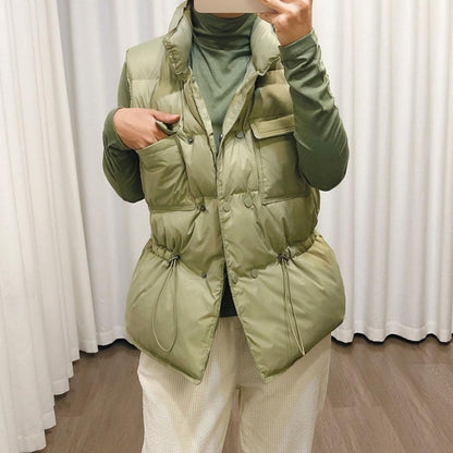 Warm Padded Quilted Women's Vest - EasyApparels