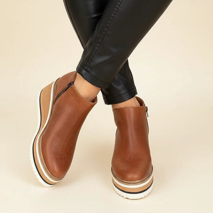 High Heel Ankle Boots for Women - Chic and Cozy Shoes - Vossary