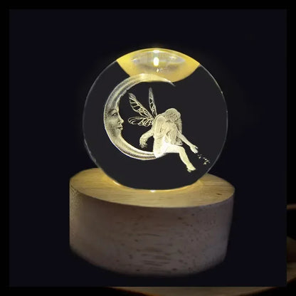 Colorful Glow Globe Night Light Lamp for Bedroom