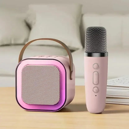 Compact Wireless Karaoke System with Microphones
