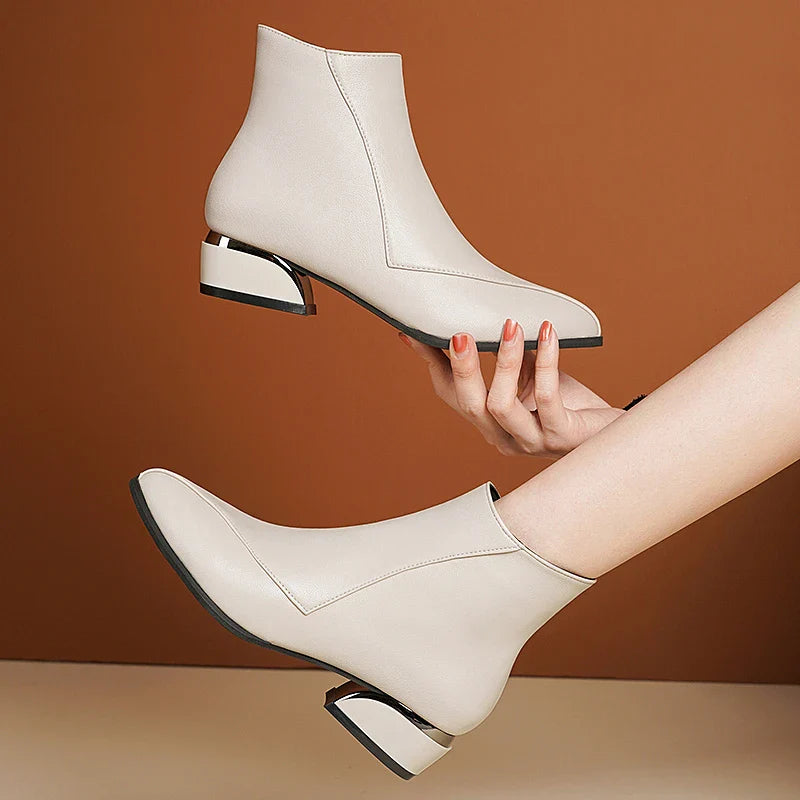 Flat Heel Ankle Boots