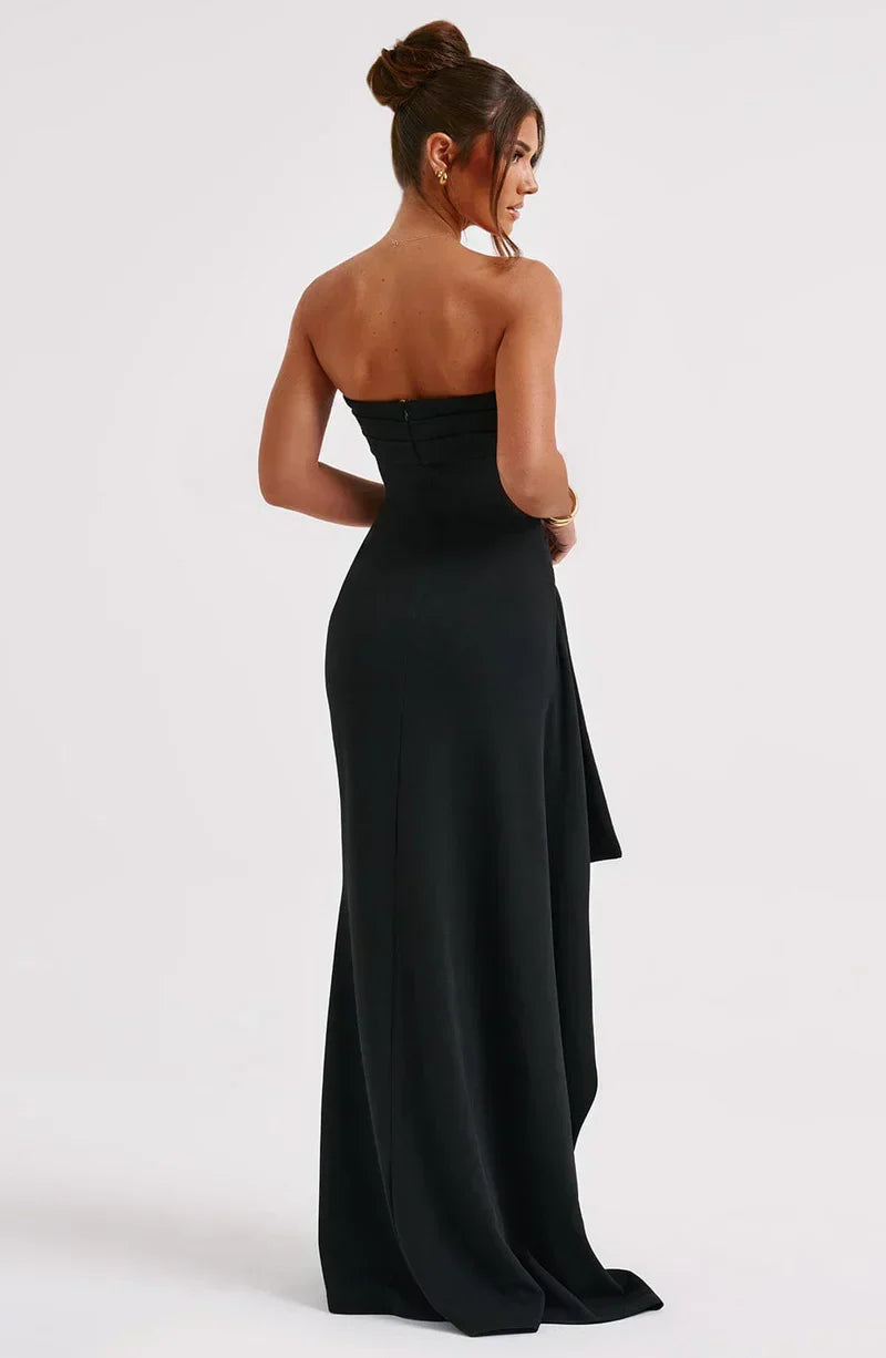 Ladies' Cold Shoulder Flowy Long Dress