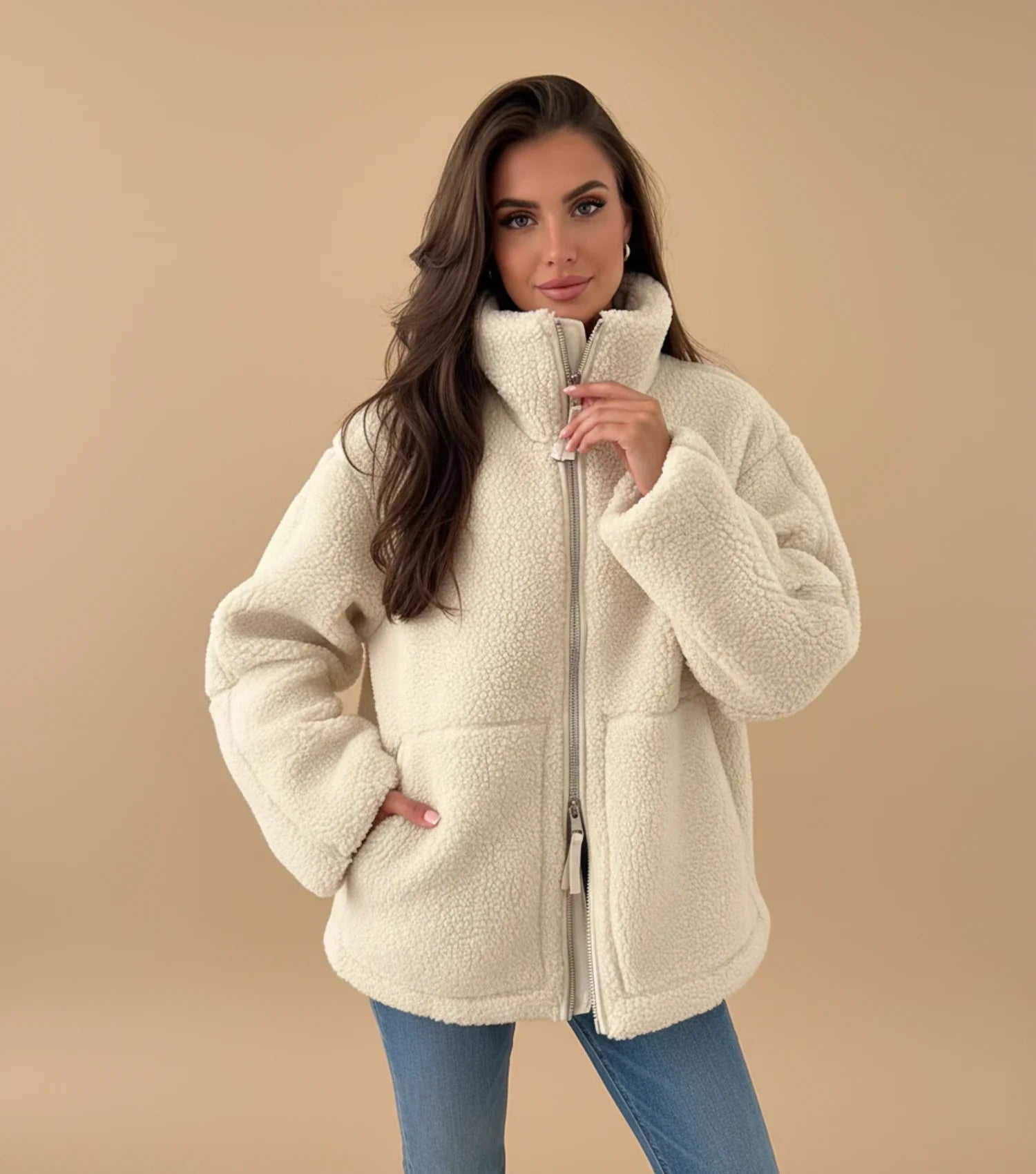 Fleece Lined Cozy Hooded Winter Jacket for Women - Vossary