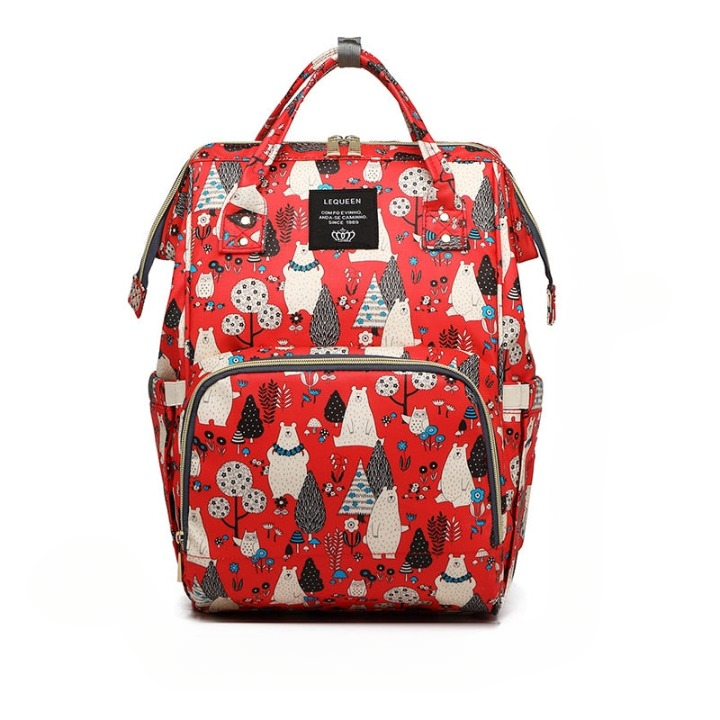 Spacious Baby Diaper Backpack - Waterproof Multi Pocket Bag