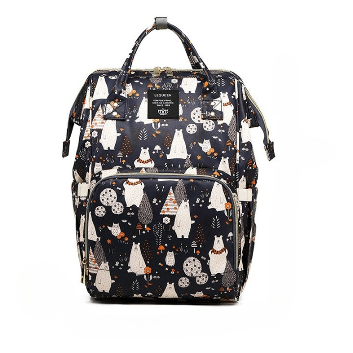 Spacious Baby Diaper Backpack - Waterproof Multi Pocket Bag