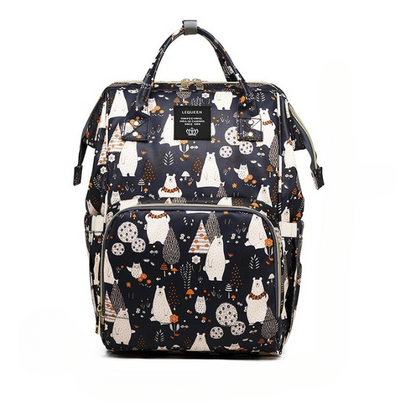 Spacious Baby Diaper Backpack - Waterproof Multi Pocket Bag